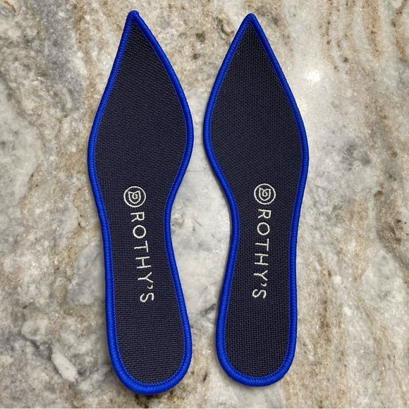 Rothy's The Point Navy Blue Pointed Toe Ballet Flats Size 7 - Picture 5 of 11